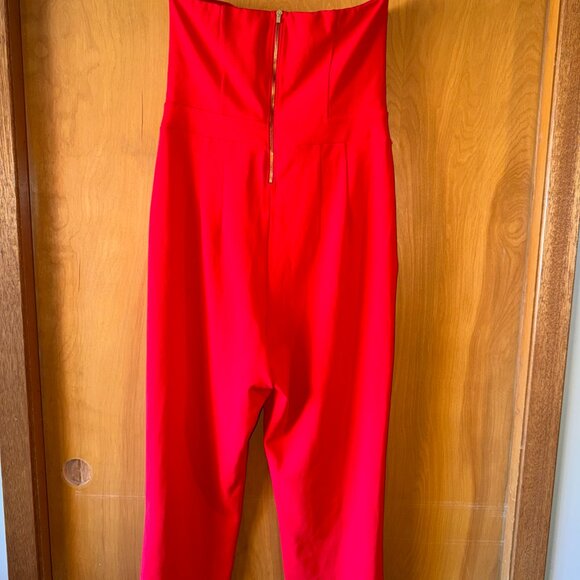 Express Red Strapless Jumpsuit - NWT - Picture 2 of 6